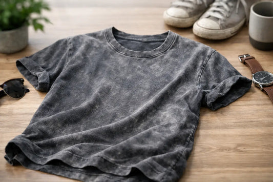 Snow Wash T Shirt for a Faded Daily Rotation
