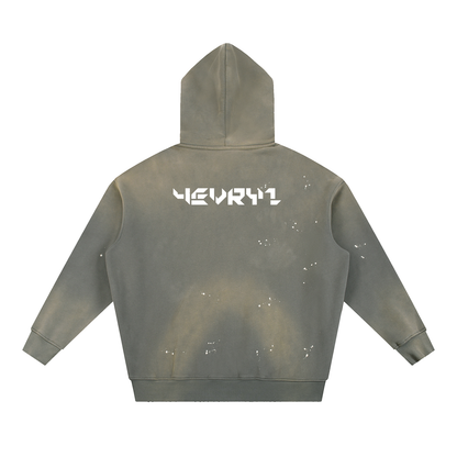 Vintage Wash Splatter Hoodie