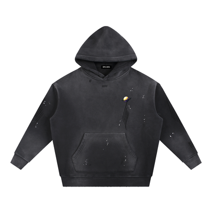 Vintage Wash Splatter Hoodie