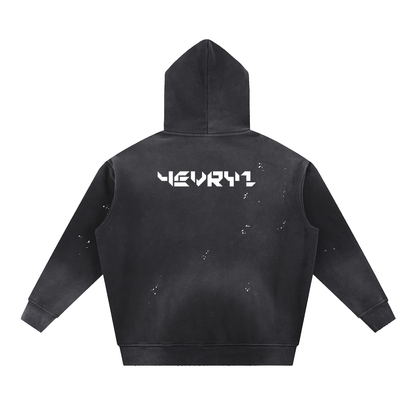 Vintage Wash Splatter Hoodie