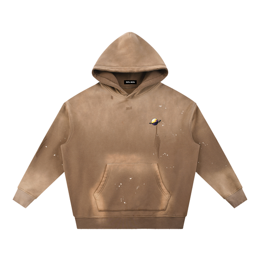 Vintage Wash Splatter Hoodie