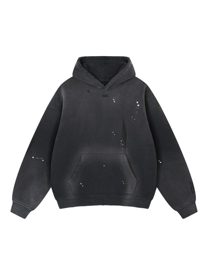 Vintage Wash Splatter Hoodie