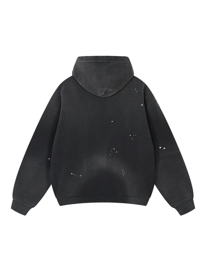 Vintage Wash Splatter Hoodie